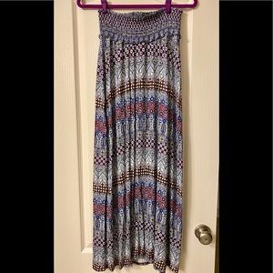 Motherhood maternity multi-color maxi skirt